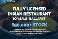 Fully Licensed Indian Restaurant for Sale – Prime Ballarat Location