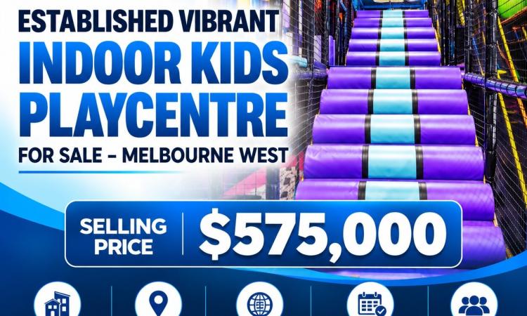 Established Vibrant Indoor Kids Playcentre For Sale – Near Tarneit