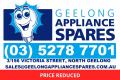 PRICE REDUCED - GEELONG APPLIANCE SPARES FOR SALE: POA