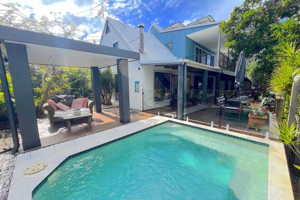 MARCUS BEACH  A home built to entertain inside and out & around the pool