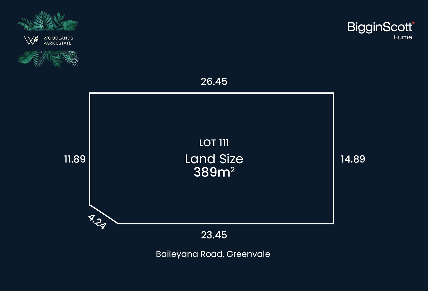 Lot 111 Woodlands Park, Greenvale VIC 3059