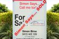 Simon Says... SOLD with multiple interest!