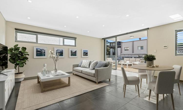 Modern Two Bedroom Courtyard Apartment  in the Heart of Bondi Beach