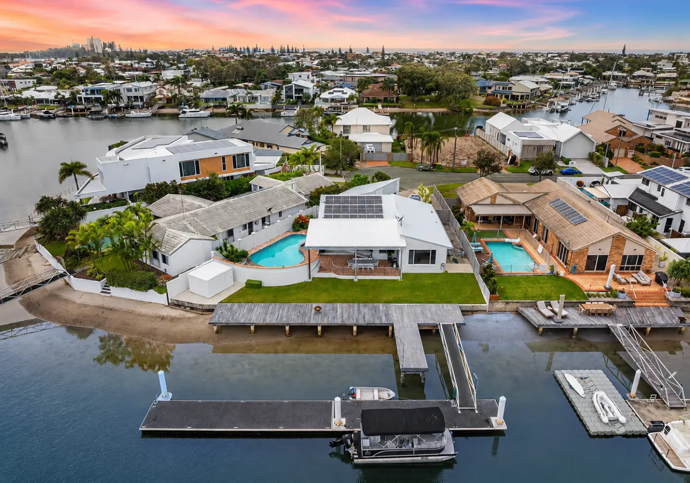 Luxury Waterfront Living with Ocean Access & Private Pontoon ...