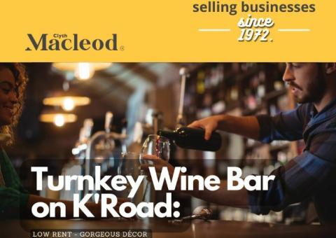 Own the Hottest Wine Bar on K'Road - (CML 11156)