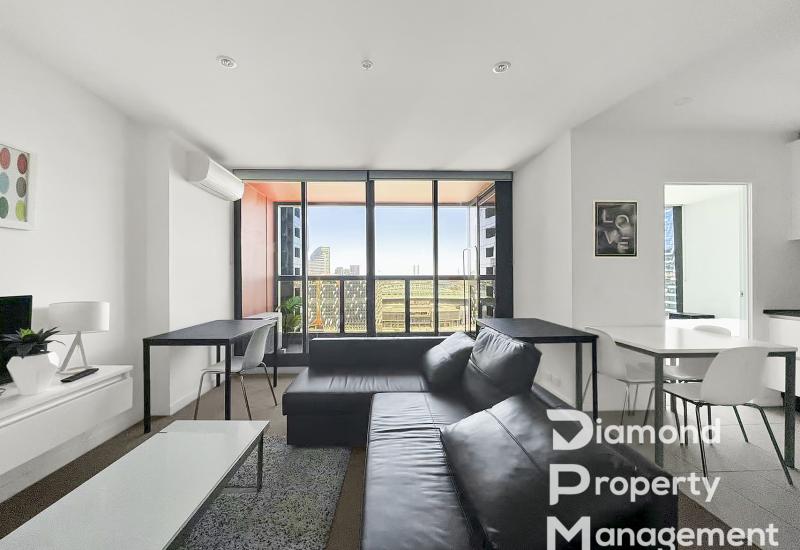 Fully Furnished 2-Bedroom Apartment with Marvel Stadium View