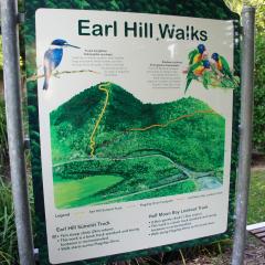 Close to Earl Hill walking trail