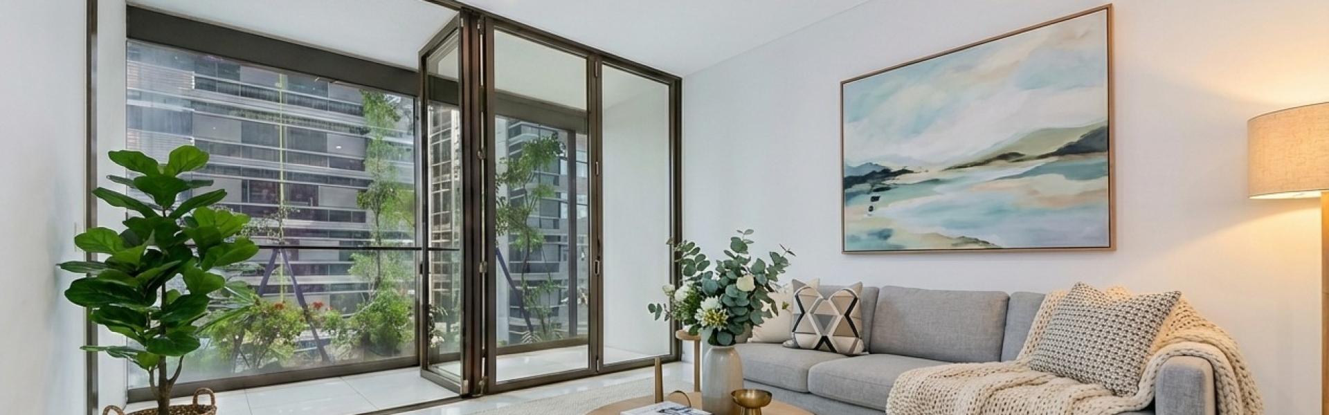 Light-Filled Level 10 Suite with Enclosed Loggia in Central Park Precinct
