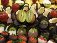 chocolate fruit platter