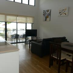 Kitchen, lounge and dining area
