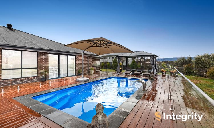 NEW HOME ON 1.36 ACRES + SHED, POOL, VIEWS