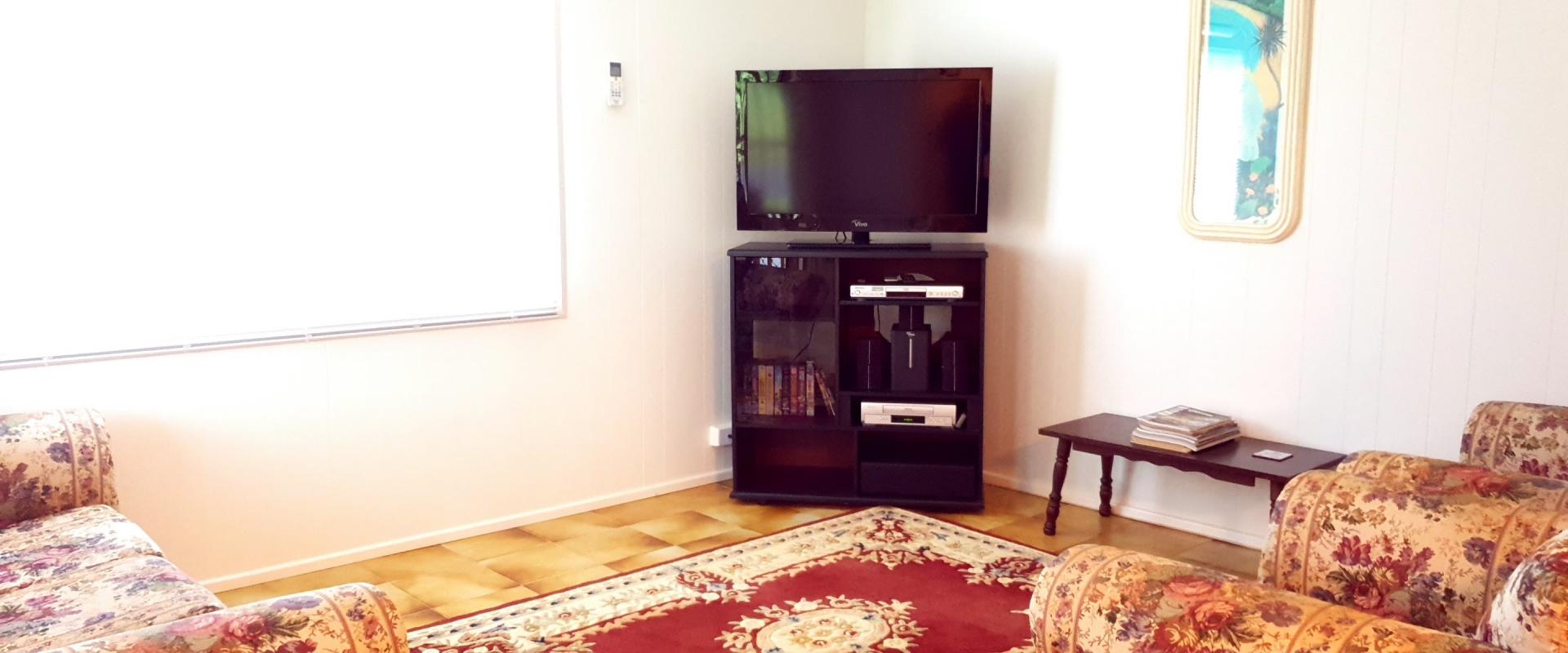 TV Lounge room with large Split A/C