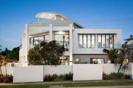 Modern Beachside Masterpiece with Next-Level Luxury with 8 Car Basement