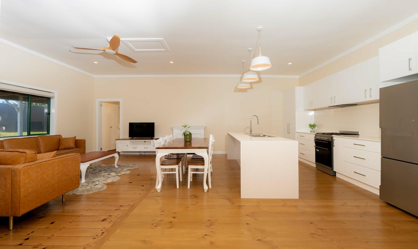 Front Flat Living/Dining/Kitchen