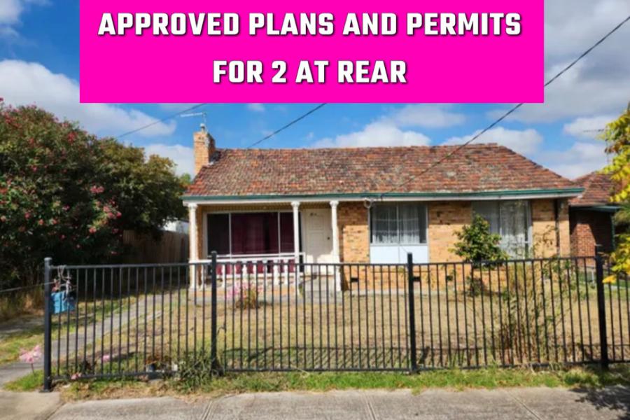 Approved Plans And Permits To Build 2 Behind Existing House