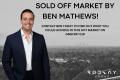 Sold Off Market by Ben Mathews!