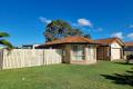 NO REAR NEIGHBOURS, LARGE CARAVAN SHED, VEHICLE PORT, SOLAR SYSTEM, GOOD SIZE LIV, DINING,  SEPARATE FAMILY RM, CLOSE TO SHOPPING CENTRE & GOLF COURSE