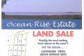Ocean Rise Estate - What an outlook