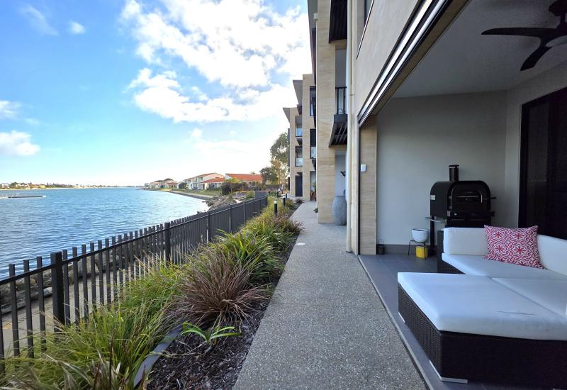 Absolute waterfront living.....and FURNISHED for your convenience.
