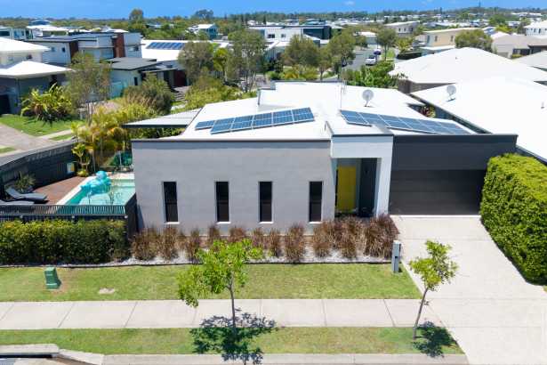 Brightwater Family Home with Pool on Corner Block