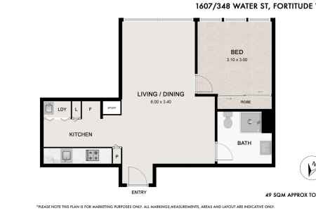 Modern Single Bedroom Apartment
