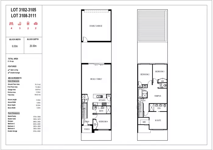 21.16sq 4 Bedroom