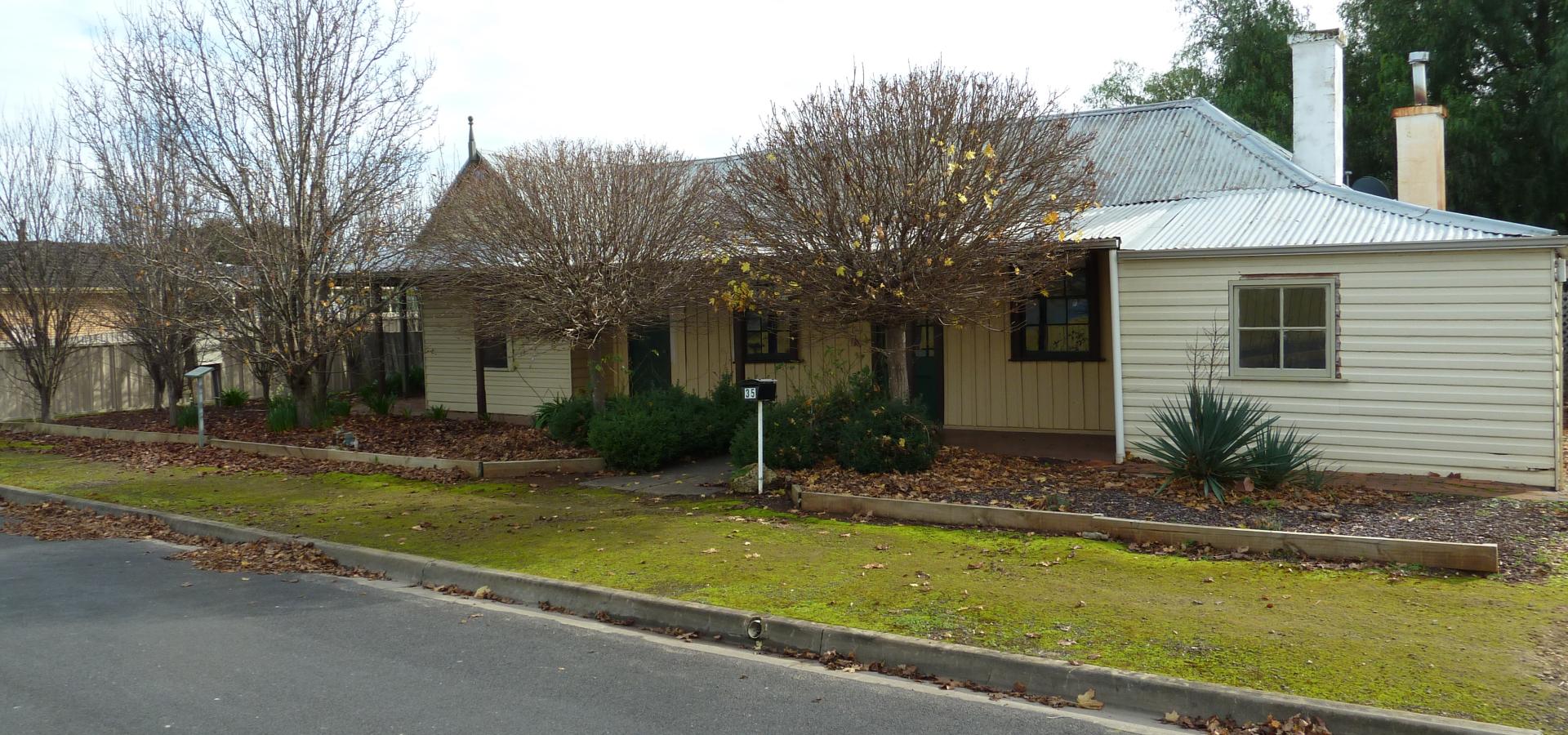 Ample character in quiet location