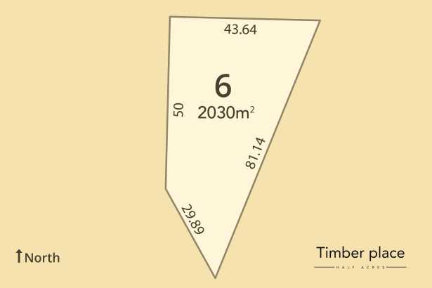 Timber place Half acres has now commenced construction.