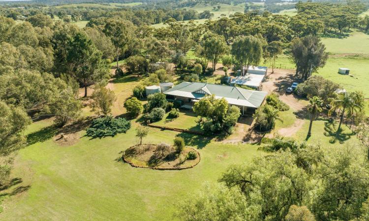 Private Country Escape on 20 Acres with Creek, Workshops & Arable Land