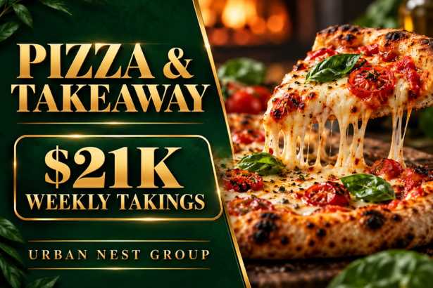 Established Pizza & Takeaway | $21K Weekly Sales | Liquor Licence