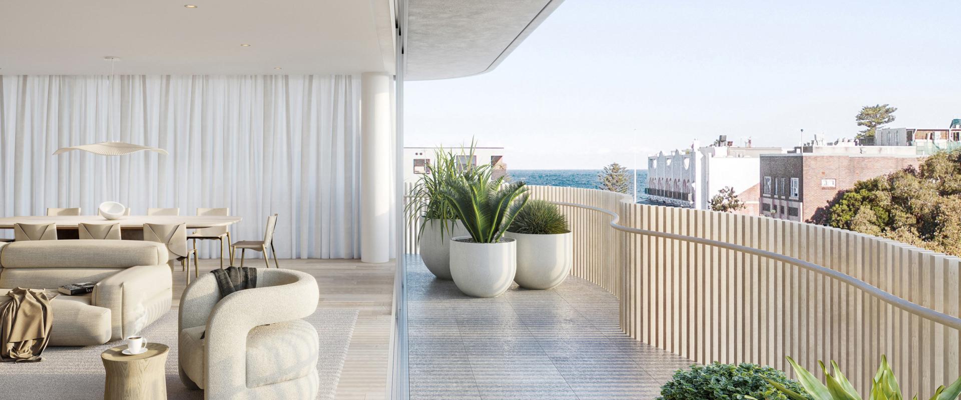 Aqualine, Bondi Beach Luxury beachside apartments designed by Koichi