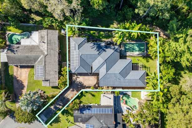 Private oasis with rainforest backdrop
